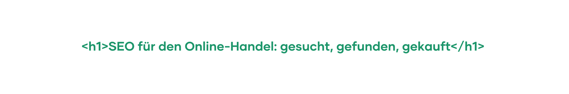 So sieht eine starke Hauptüberschrift aus.