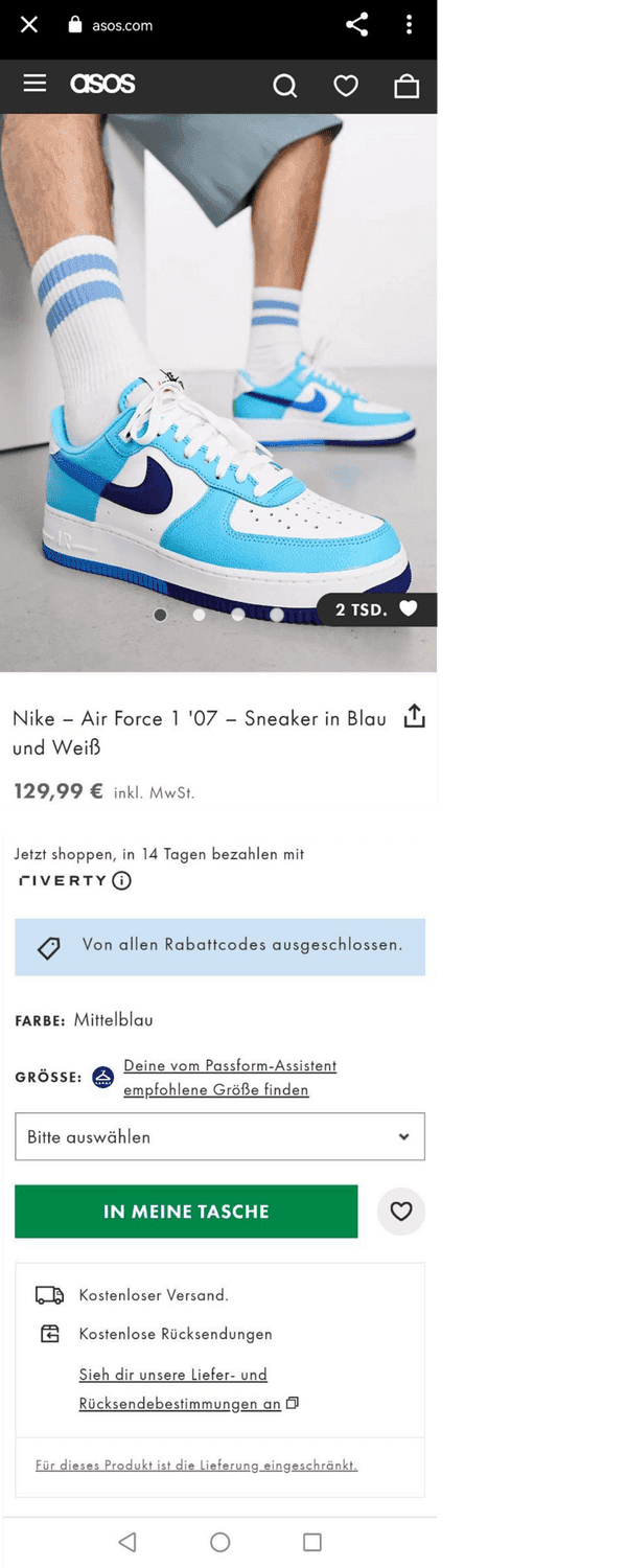 Mit nur einem Klick gelangt der Nutzer in den Online-Shop und kann den Kauf sofort tätigen. Damit schafft Visual Search eine nahtlose Kundenerfahrung.