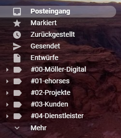 Gmail Inbox Struktur - Möller Digital